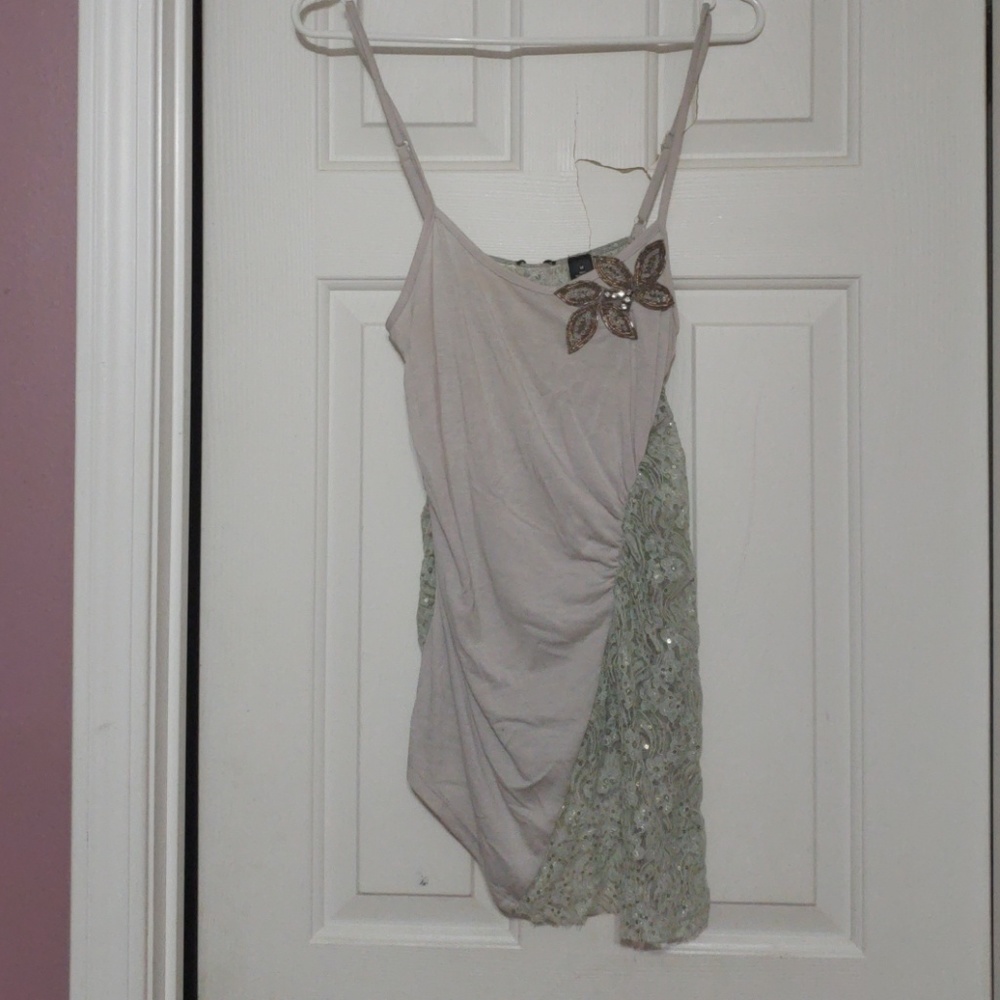 BKE tank top with cutouts